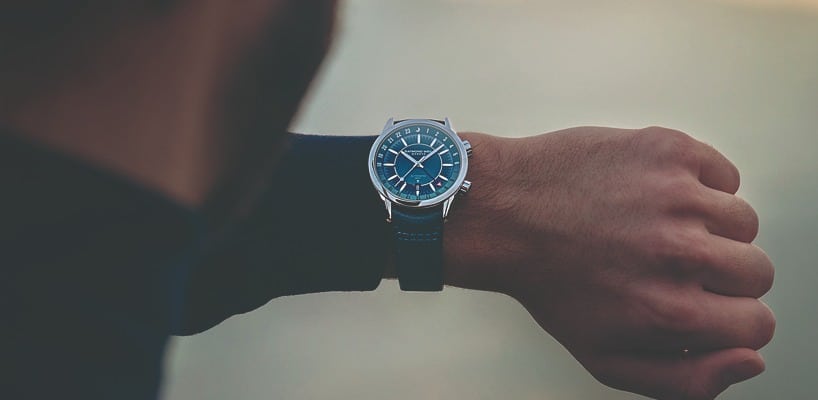 RAYMOND WEIL RAYMOND WEIL Freelancer GMT Blue Leather Watch 2761-STC-50001 