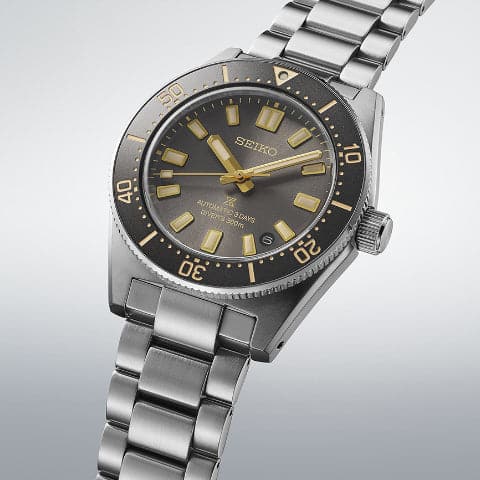 Seiko 62MAS Reissue Diver watch with 300m water resistance and Calibre 6R55 movement.