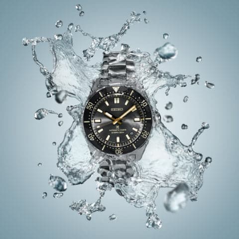 Seiko 62MAS Reissue Diver watch with 300m water resistance and Calibre 6R55 movement.